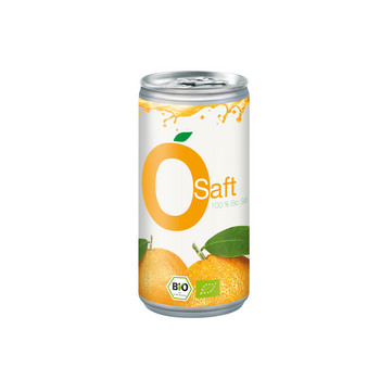 Bio Orangensaft, 200 ml Aludose, Smart Label