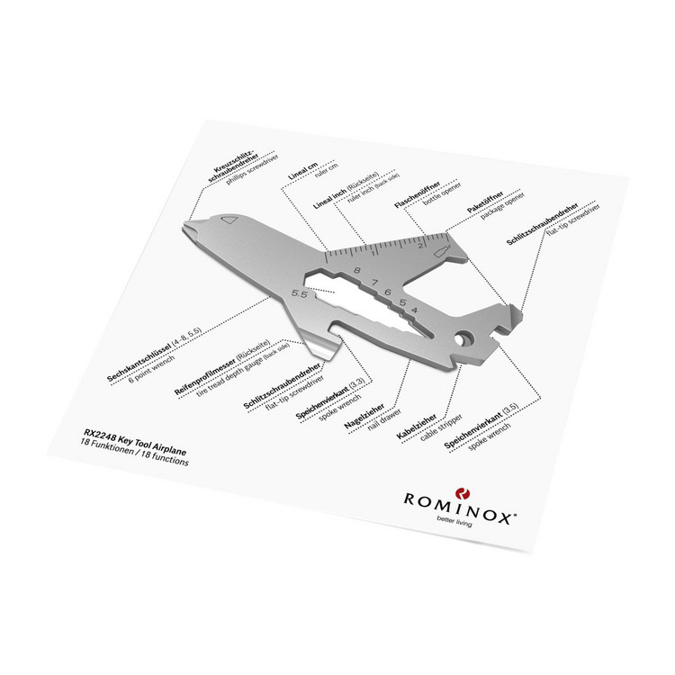 ROMINOX® Key Tool // Airplane - 18 Funktionen