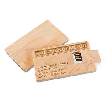 USB Card Holz, 2 GB