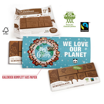 Der Gute Kalender Fairtrade Schokolade