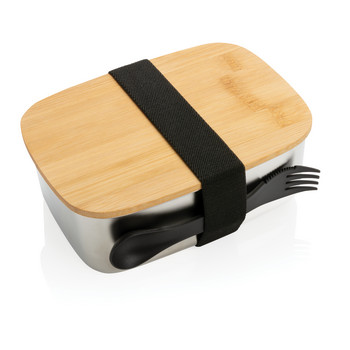 Stainless Steel Lunchbox mit Bambus-Deckel
