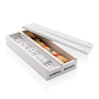 Deluxe Mikado/Domino Set in Holzbox