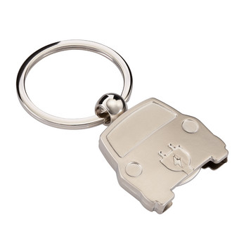 Schlüsselanhänger  E-Auto mit Einkaufswagen Chip